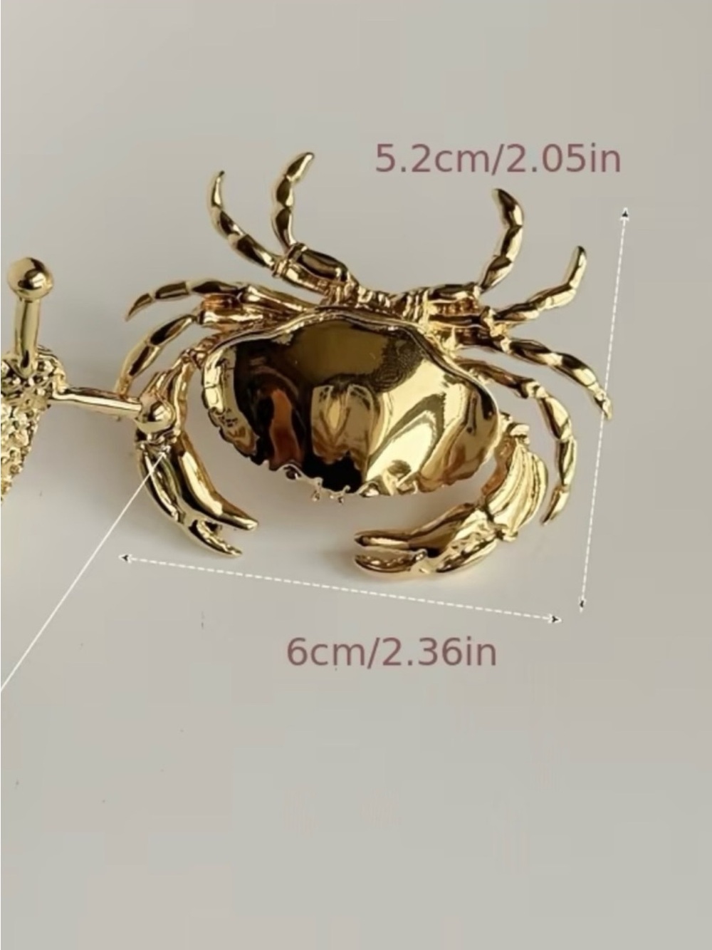 NEW! Unique Statement Gold Crab Ring 🦀 (A2-65) - Picture 5 of 8